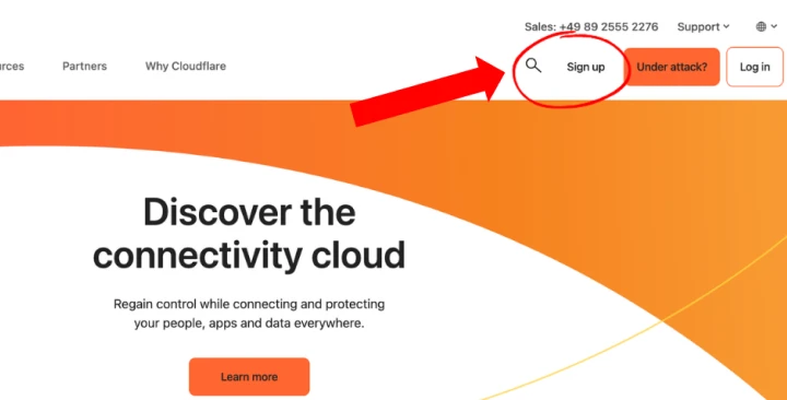 Cloudflare Signup